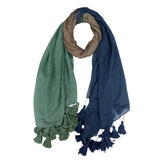 Dina Ombre Tassels Scarf with Tassels