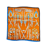 Belt Pattern Silk Touch Square Scarf