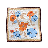 Floral Pattern Silk Touch Square Scarf
