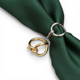 Heart Scarf Buckle Ring