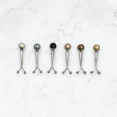 Pearls Hijab Clip - No Snag - Set of Six