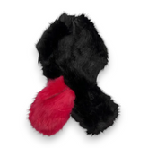 Fluffy Two Tone Faux Fur Winter Scarf
