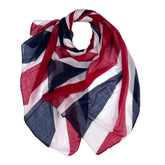 UK Union Jack Flag Print on Lightweight Scarf