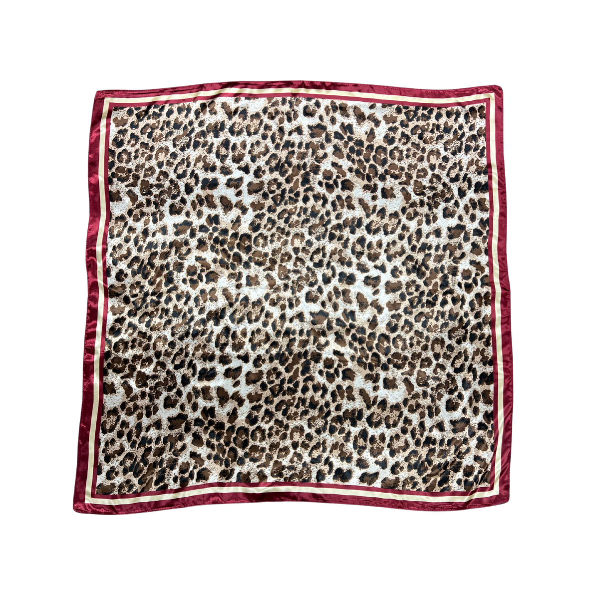 Cheetah Pattern Silk Touch Square Scarf