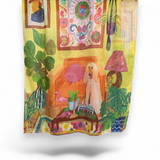 VC Artwork  dog Cotton Blend Scarf