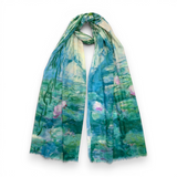 Water Lilies Cotton Modal Scarf