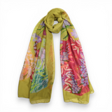 VC Flower Vase Cotton Blend Scarf