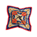 Bell Pattern Silk Touch Square Scarf