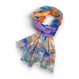 Painted Horizon Cotton Modal Scarf