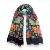 VC Butterfly Garden Cotton Blend Scarf