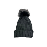 Plain Pom Pom Beanie Hat