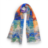 Painted Horizon Cotton Modal Scarf