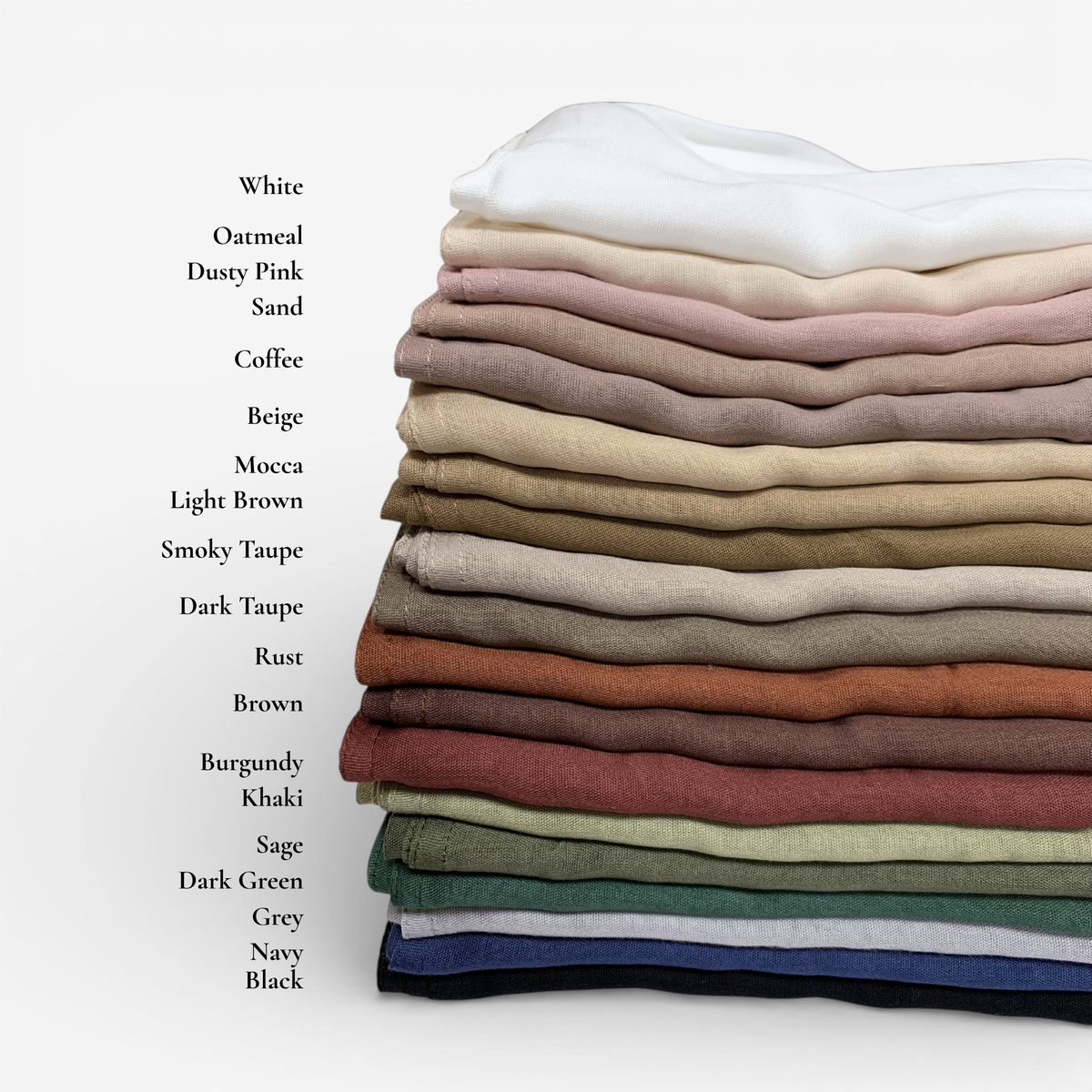 Double Stitch Pure Modal Plain Scarf - 19 Colors