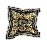 Golden Pattern Silk Touch Square Scarf
