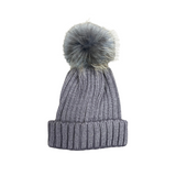 Plain Pom Pom Beanie Hat