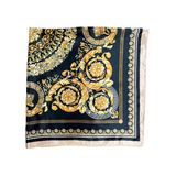 Golden Pattern Silk Touch Square Scarf