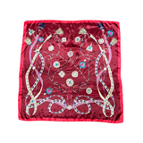 Tassel Pattern Silk Touch Square Scarf