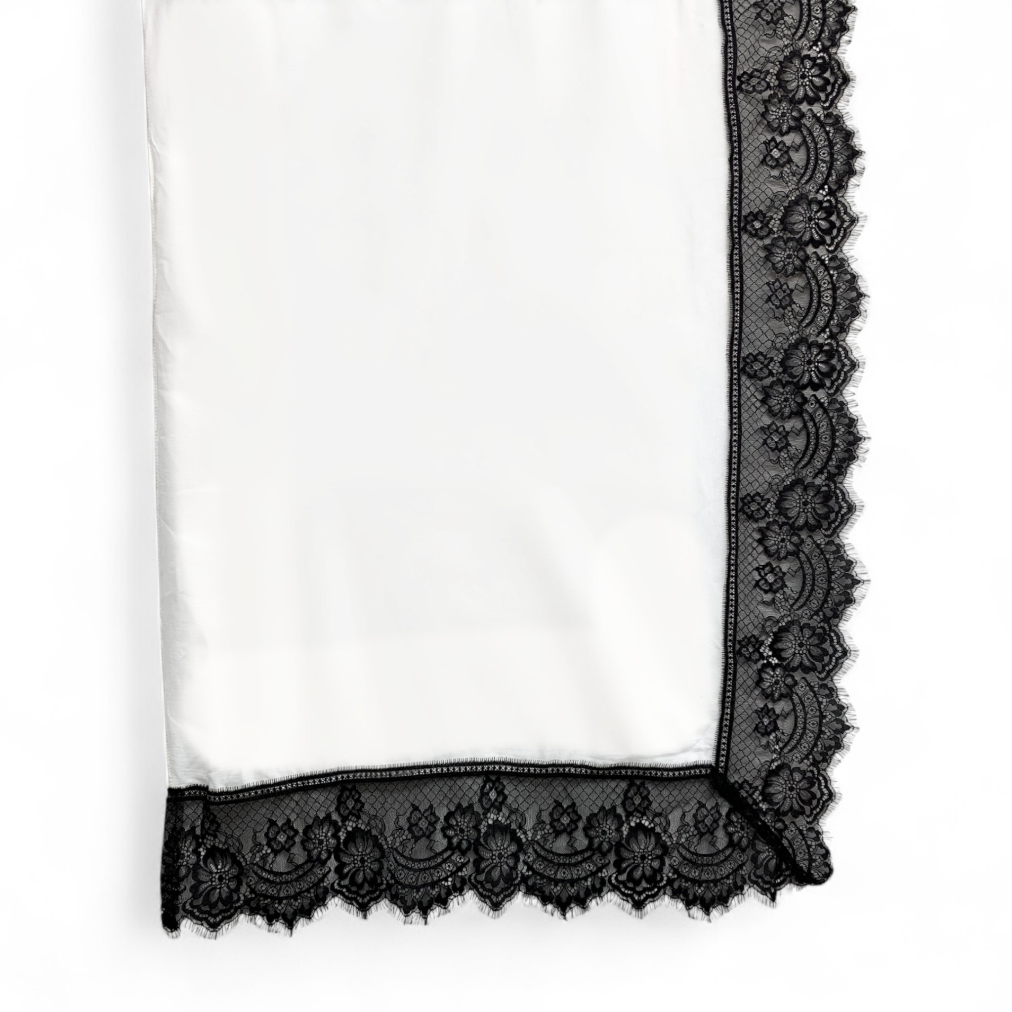 White with Black Lace
