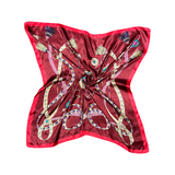 Tassel Pattern Silk Touch Square Scarf