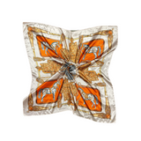 Horse Pattern Silk Touch Square Scarf