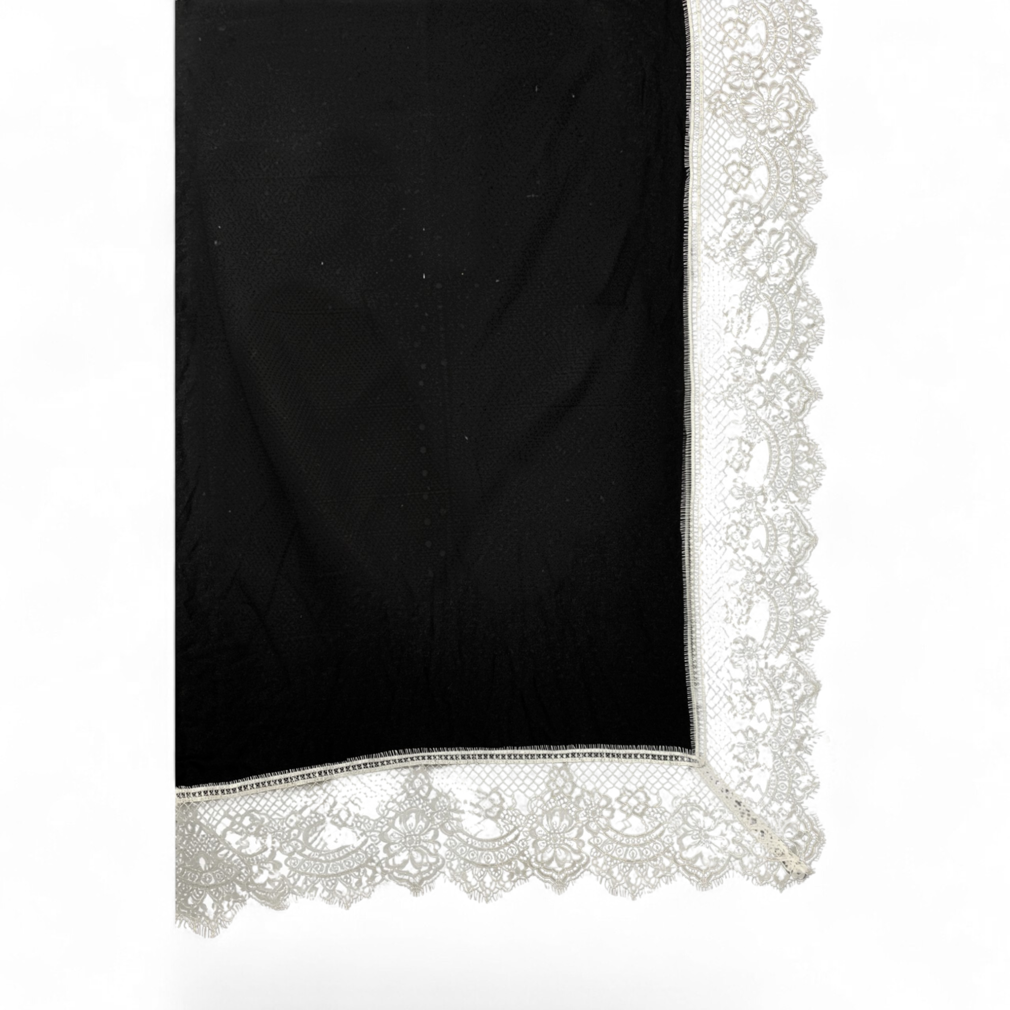 Black with White Lace