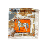 Horse Pattern Silk Touch Square Scarf