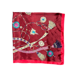 Tassel Pattern Silk Touch Square Scarf