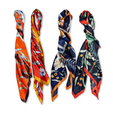 Botanic Floral Pattern Silk Touch Square Scarf