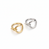 Heart Scarf Buckle Ring