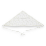 Floral Embroidered Triangle Lace Scarf