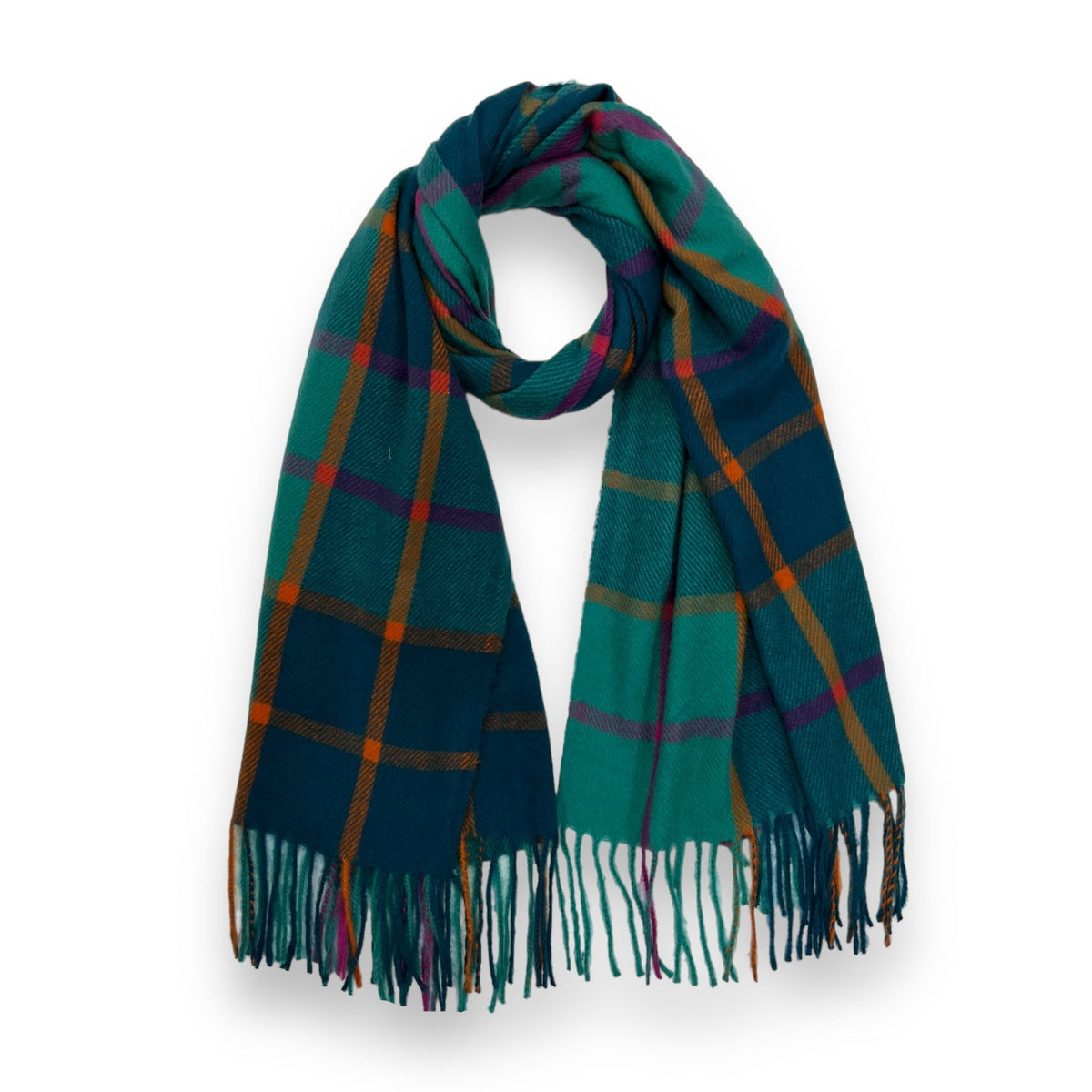 Festive Check Winter Scarf