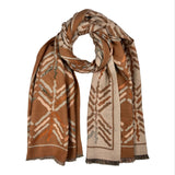 Zigzag Arrow Print Reversible Winter Scarf