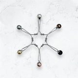 Pearls Hijab Clip - No Snag - Set of Six