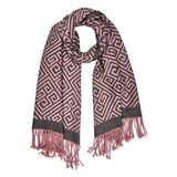 Maze Print Cashmere Blend Winter Scarf