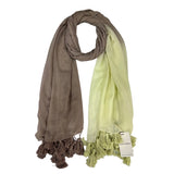 Dina Ombre Tassels Scarf with Tassels