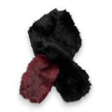 Fluffy Two Tone Faux Fur Winter Scarf