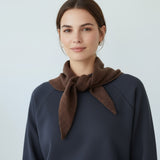 Plain Wool Blend Triangle Neck Scarf